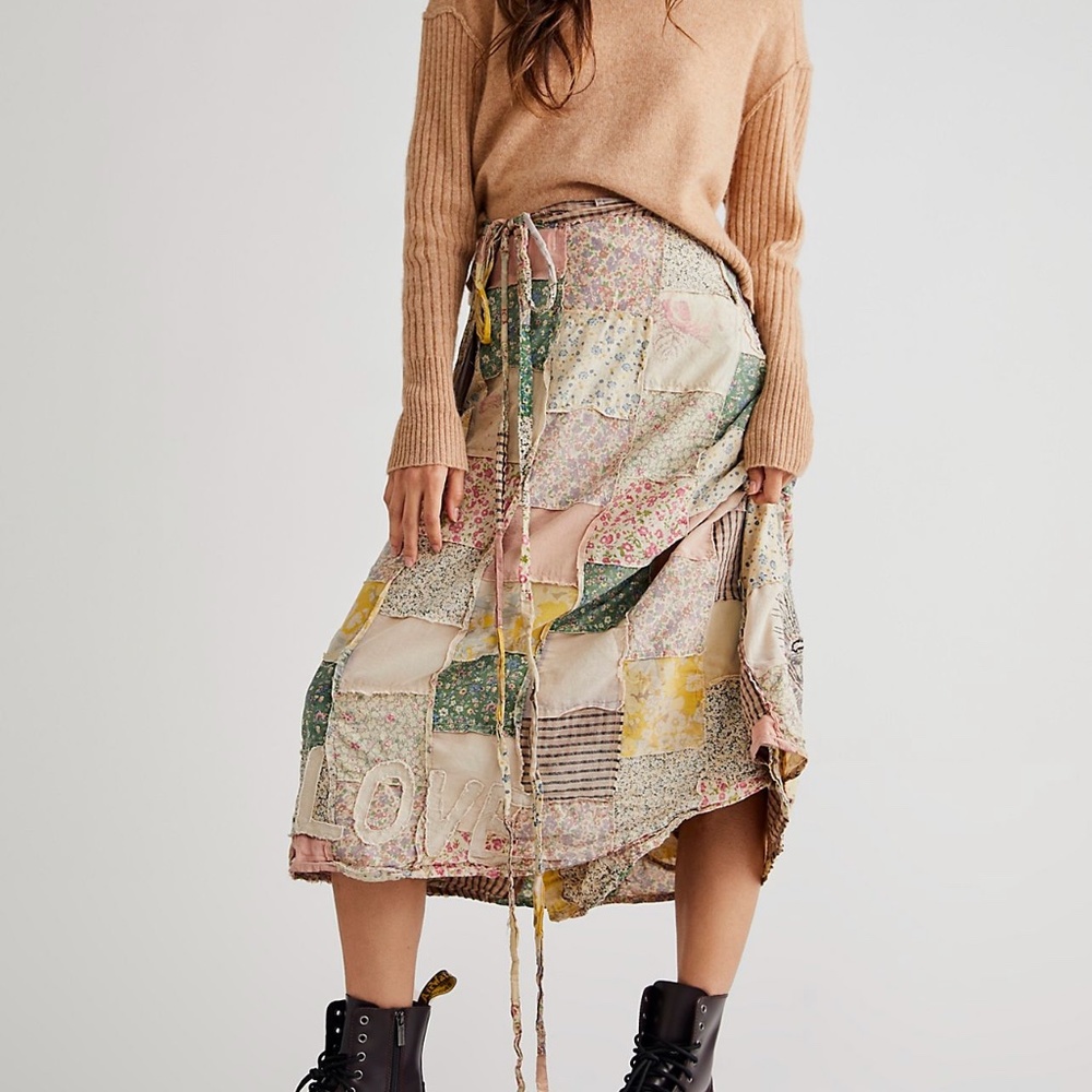 Magnolia Pearl Patchwork Maxi Skirt - Multicolor